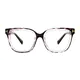 Square Ivory Tortoiseshell Eyeglasses