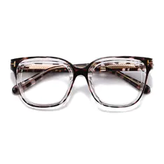 Square Ivory Tortoiseshell Eyeglasses