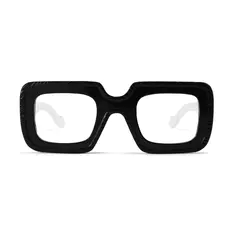 Square Black/ White Eyeglasses