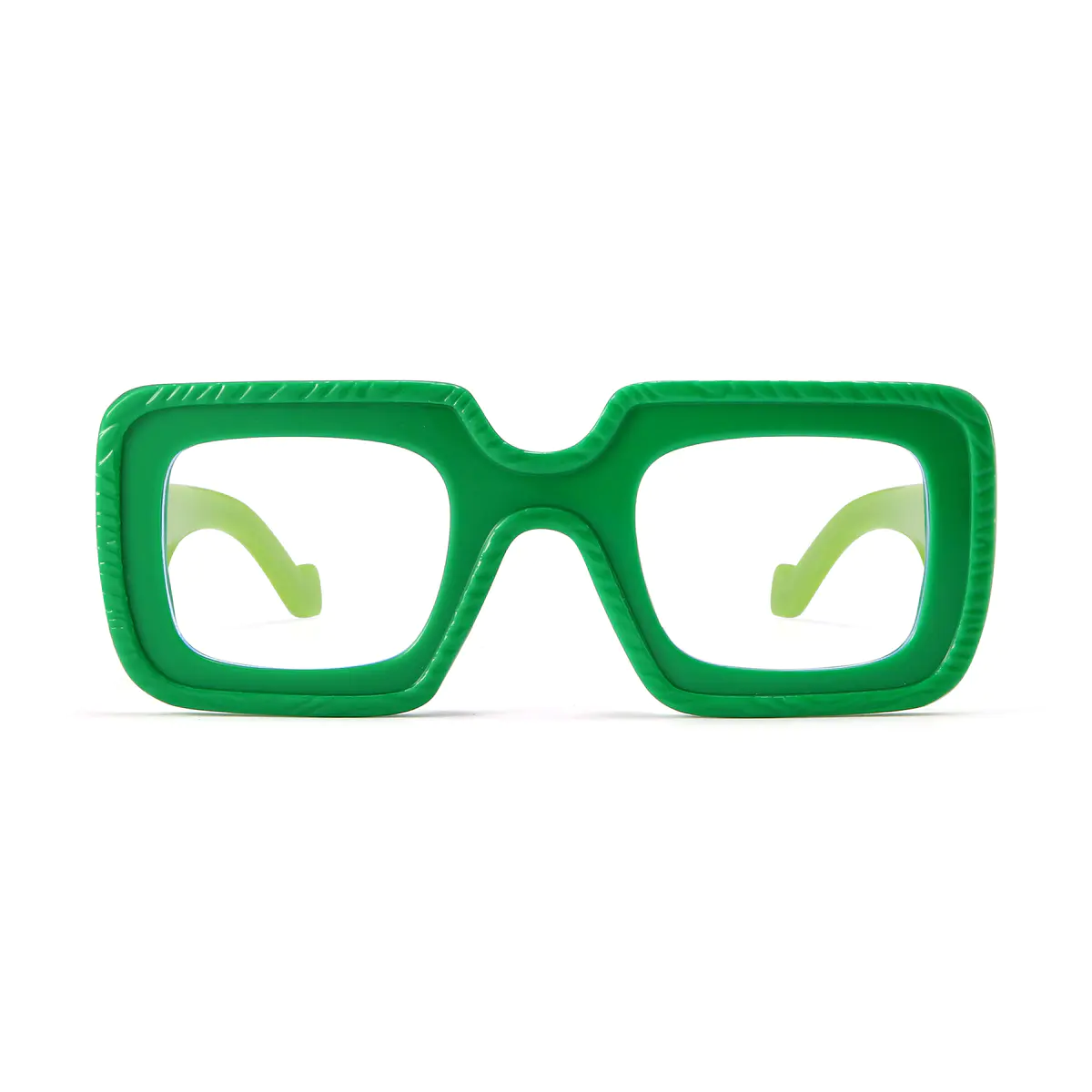 Square Green Eyeglasses