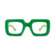 Square Green Eyeglasses