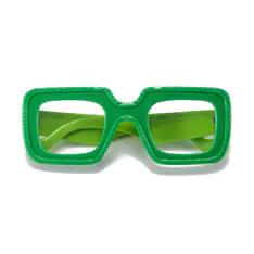 Square Green Eyeglasses