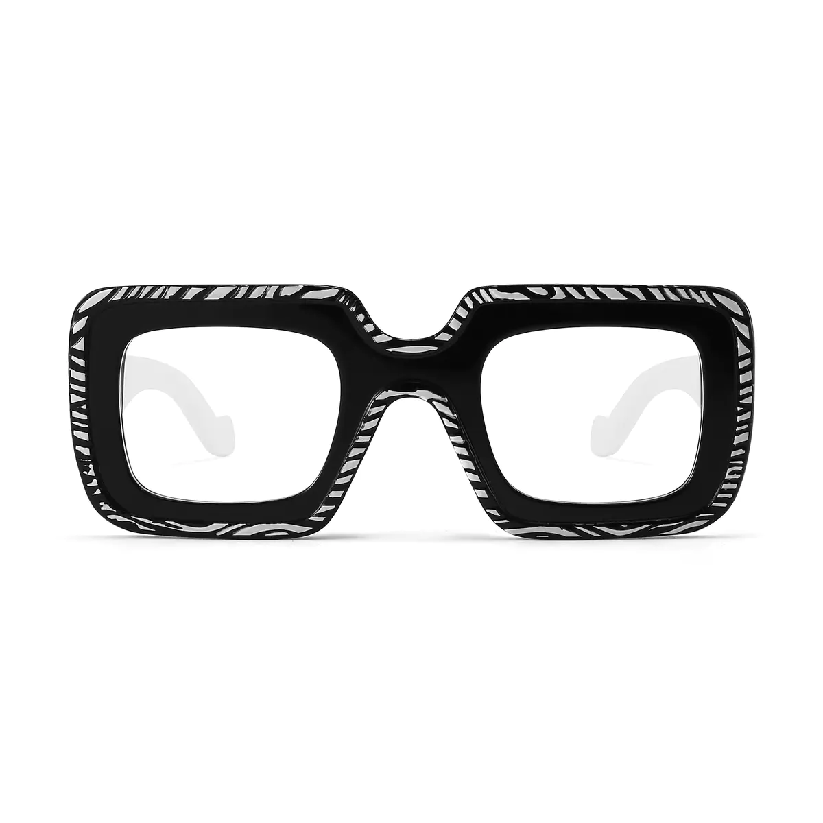 Square Ivory Tortoiseshell Eyeglasses