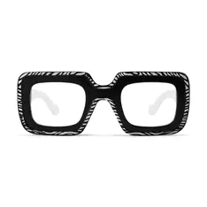 Square Ivory Tortoiseshell Eyeglasses