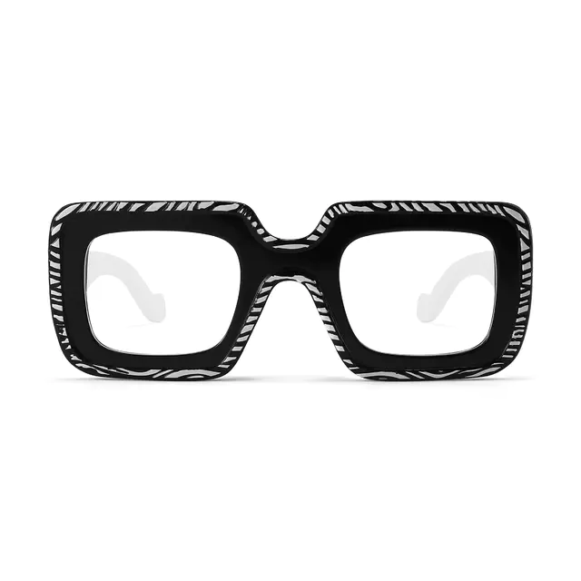 Square Ivory Tortoiseshell Eyeglasses