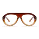 Aviator Light Brown Eyeglasses