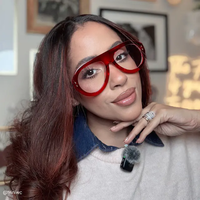 Aviator Red Eyeglasses