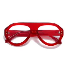 Aviator Red Eyeglasses
