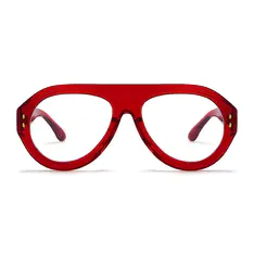 Aviator Red Eyeglasses