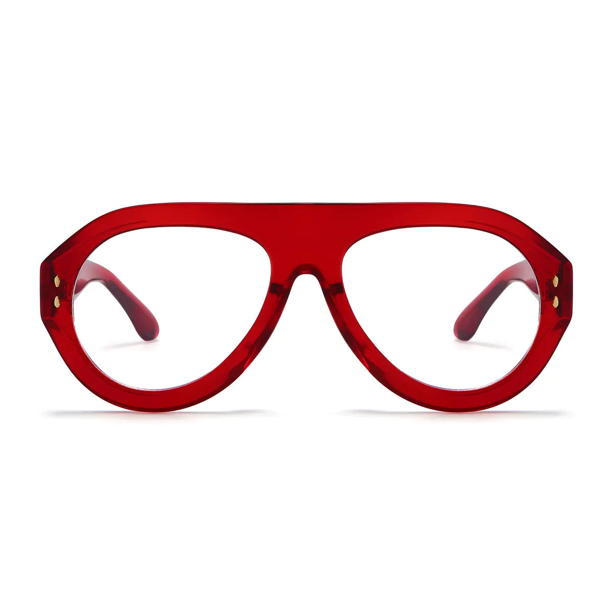 Aviator Red Eyeglasses
