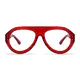 Aviator Red Eyeglasses