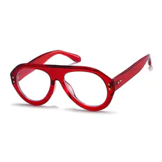 Aviator Red Eyeglasses