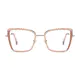 Square Pale Pink Eyeglasses