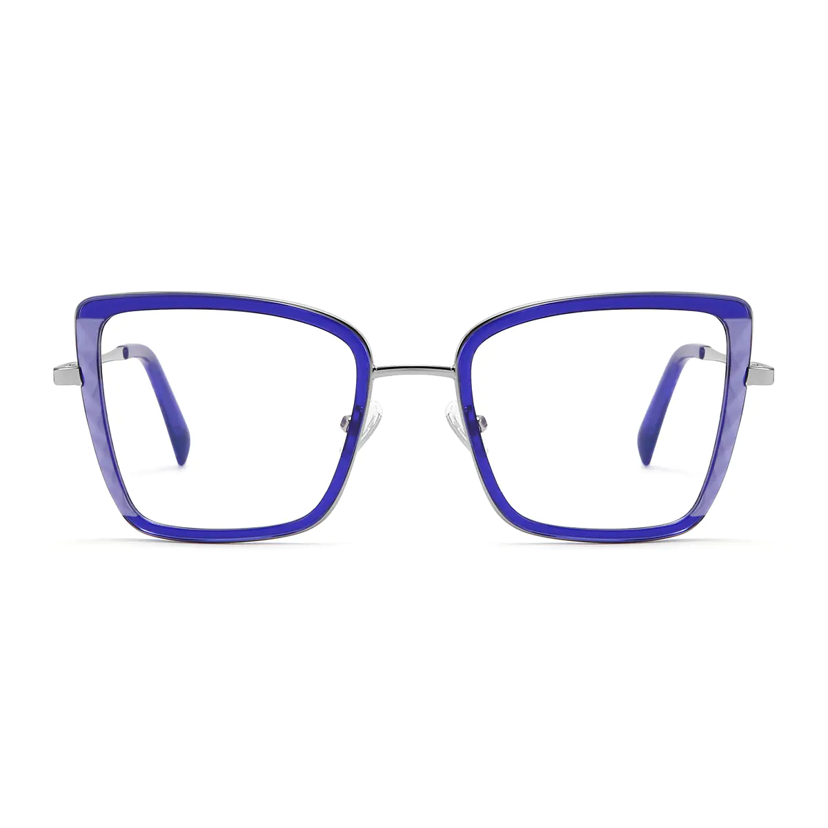 Square Blue Eyeglasses
