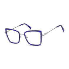 Square Blue Eyeglasses