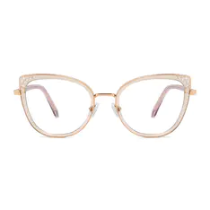 Cat-eye Light Brown Eyeglasses