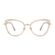 Cat-eye Light Brown Eyeglasses
