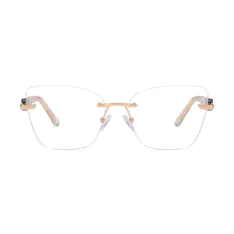 Cat-eye Black/White Eyeglasses