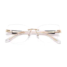 Cat-eye Black/White Eyeglasses