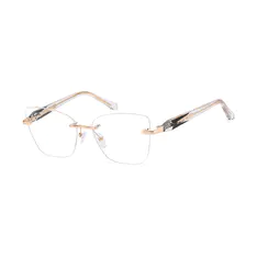 Cat-eye Black/White Eyeglasses