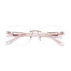 Square Rose Gold Eyeglasses