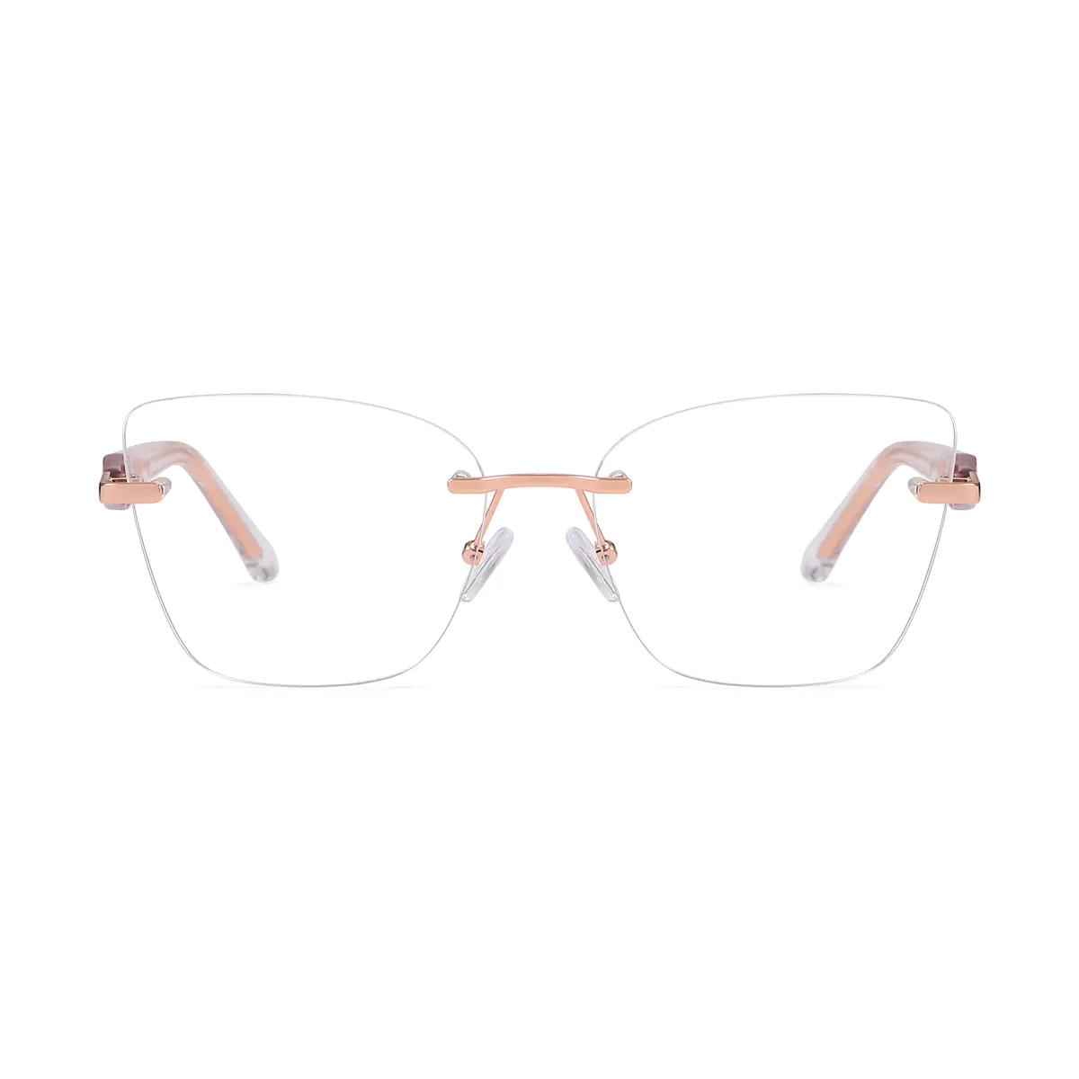 Square Rose Gold Eyeglasses