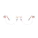 Square Rose Gold Eyeglasses