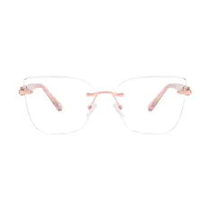 Square Rose Gold Eyeglasses