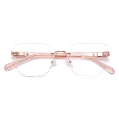 Square Rose Gold Eyeglasses