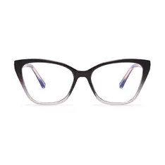 Cat-eye Black/White Eyeglasses
