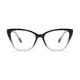 Cat-eye Black/White Eyeglasses