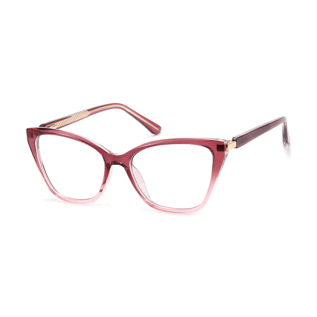 Cat-eye Gradient Pink Eyeglasses