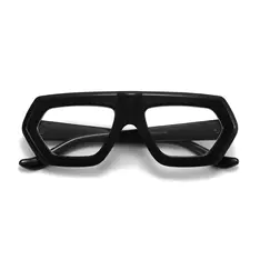Geometric Black Eyeglasses