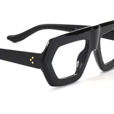 Geometric Black Eyeglasses
