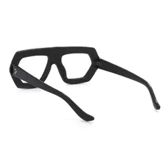 Geometric Black Eyeglasses