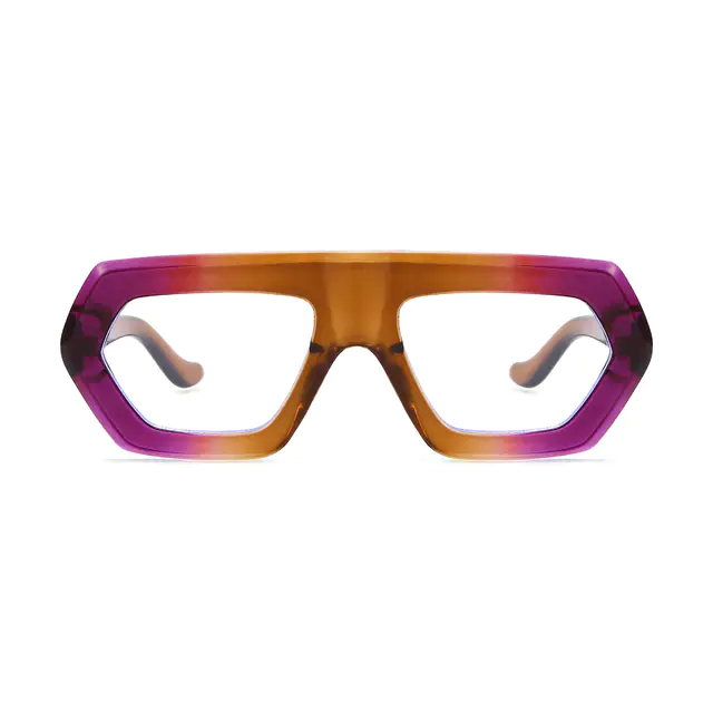 Geometric Gradient Pink Eyeglasses