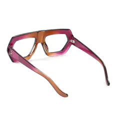 Geometric Gradient Pink Eyeglasses