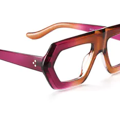 Geometric Gradient Pink Eyeglasses