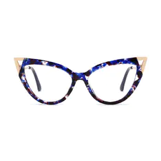 Cat-eye Blue/Tortoiseshell Eyeglasses