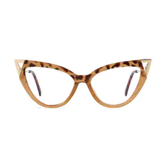Cat-eye Tortoiseshell/Brown Eyeglasses