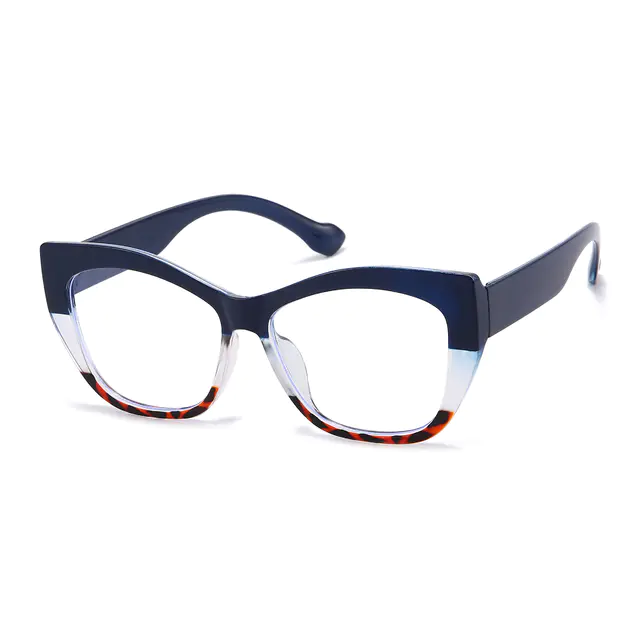 Cat-eye Gradient Blue Eyeglasses