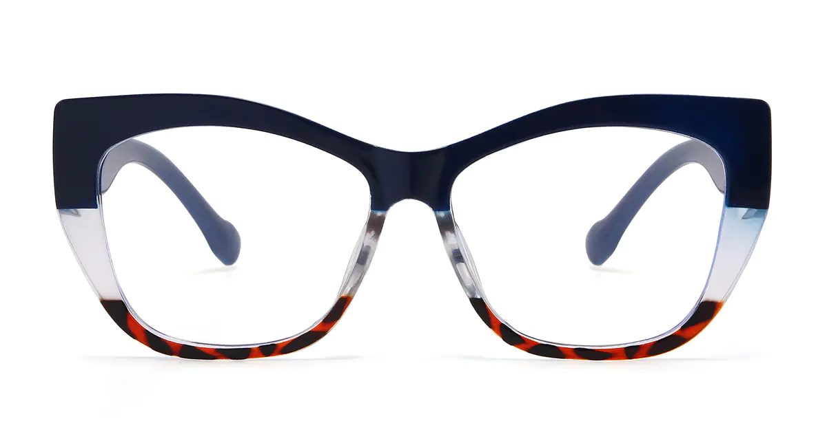 Cat-eye Gradient Blue Eyeglasses