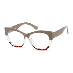 Cat-eye Light Brown Eyeglasses