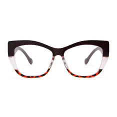 Cat-eye Brown Eyeglasses