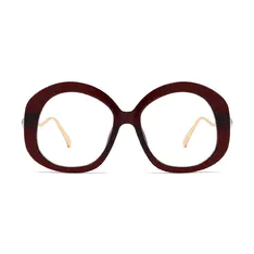 Oval Wine Eyeglasses