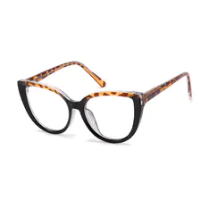 Cat-eye Tortoiseshell/Black Eyeglasses