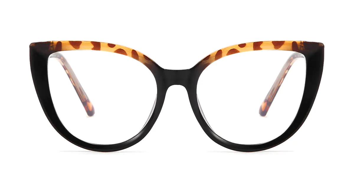Cat-eye Tortoiseshell/Black Eyeglasses