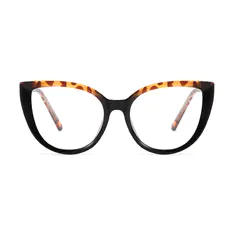 Cat-eye Tortoiseshell/Black Eyeglasses