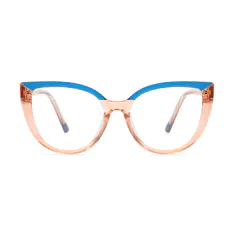 Cat-eye Blue/Pink Eyeglasses