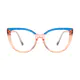 Cat-eye Blue/Pink Eyeglasses
